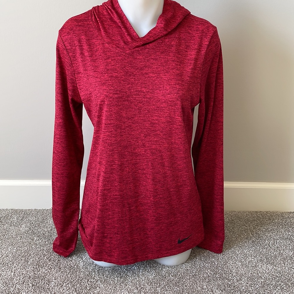 Nike long sleeve hooded Dri-Fit top!